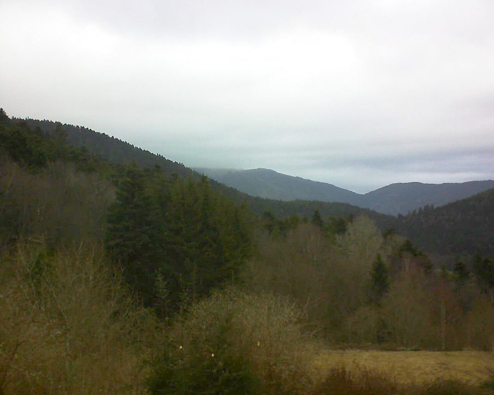 Le petit ballon vu depuis le Domaine Langmatt à Murbach le 03.03.2019 à 09:45 Le petit ballon (Alsace, Vosges) le 03.03.2019 à 09:45