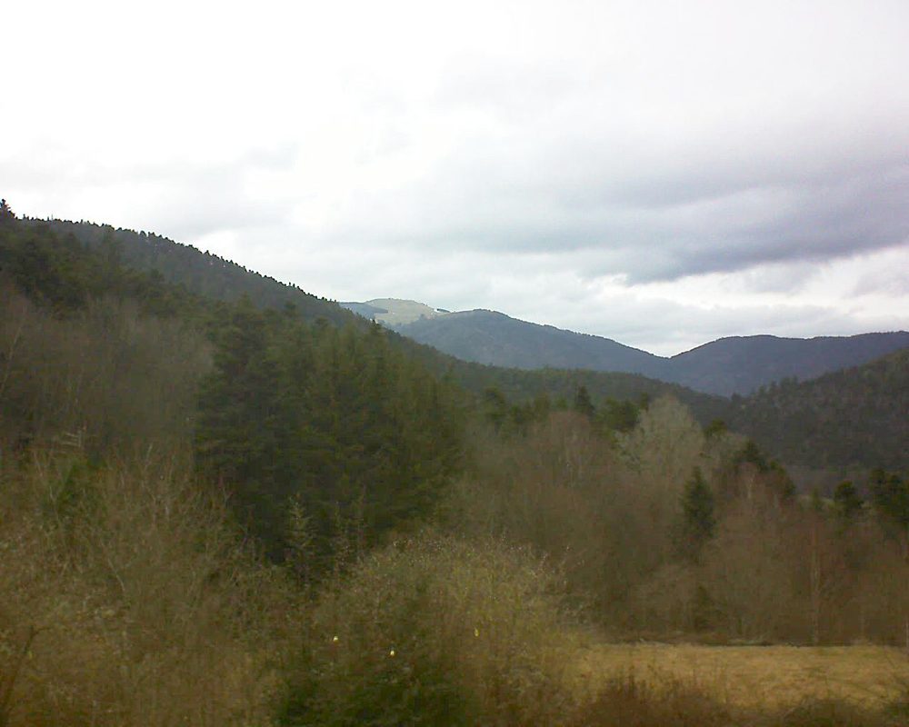Le petit ballon vu depuis le Domaine Langmatt à Murbach le 03.03.2019 à 14:00 Le petit ballon (Alsace, Vosges) le 03.03.2019 à 14:00