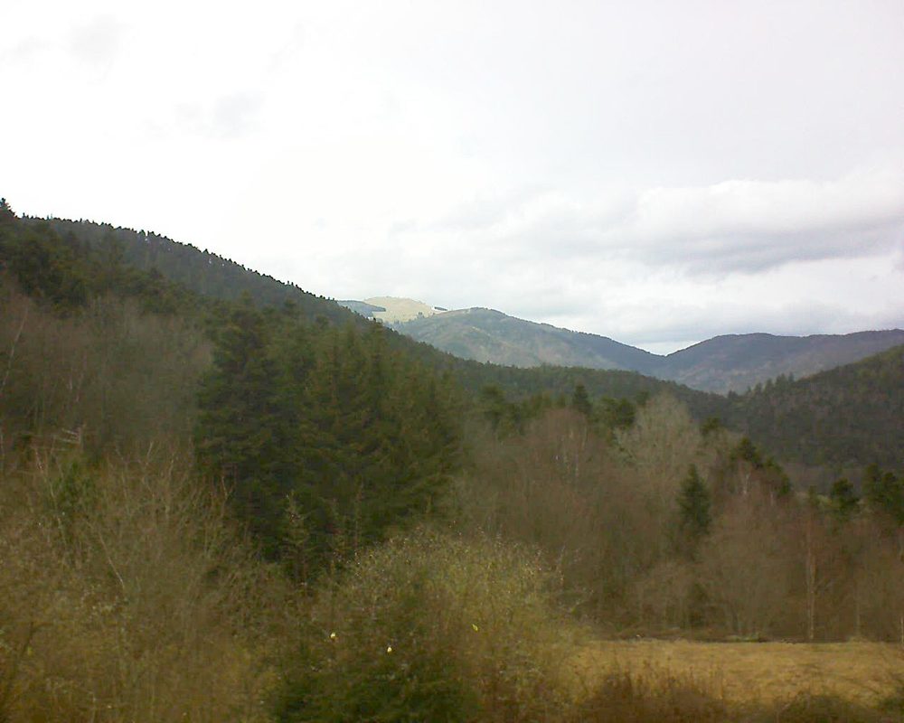 Le petit ballon vu depuis le Domaine Langmatt à Murbach le 03.03.2019 à 14:15 Le petit ballon (Alsace, Vosges) le 03.03.2019 à 14:15
