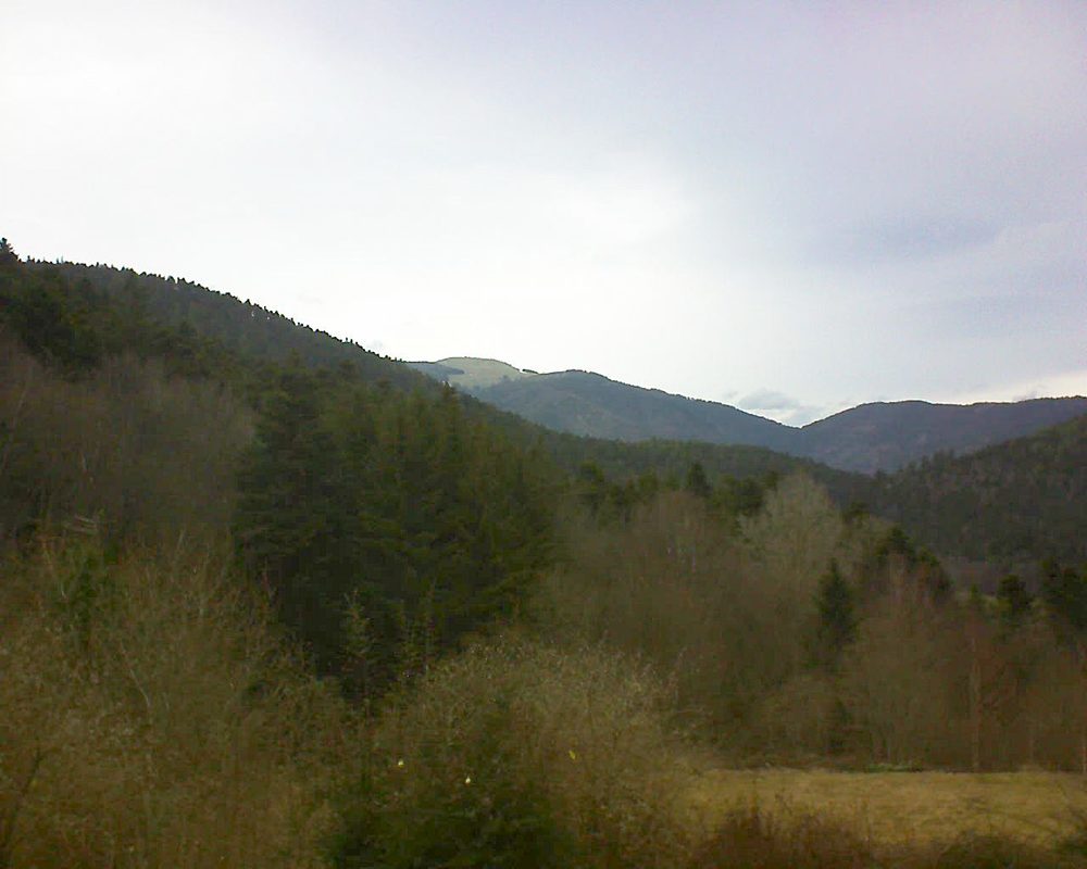 Le petit ballon vu depuis le Domaine Langmatt à Murbach le 03.03.2019 à 15:15 Le petit ballon (Alsace, Vosges) le 03.03.2019 à 15:15