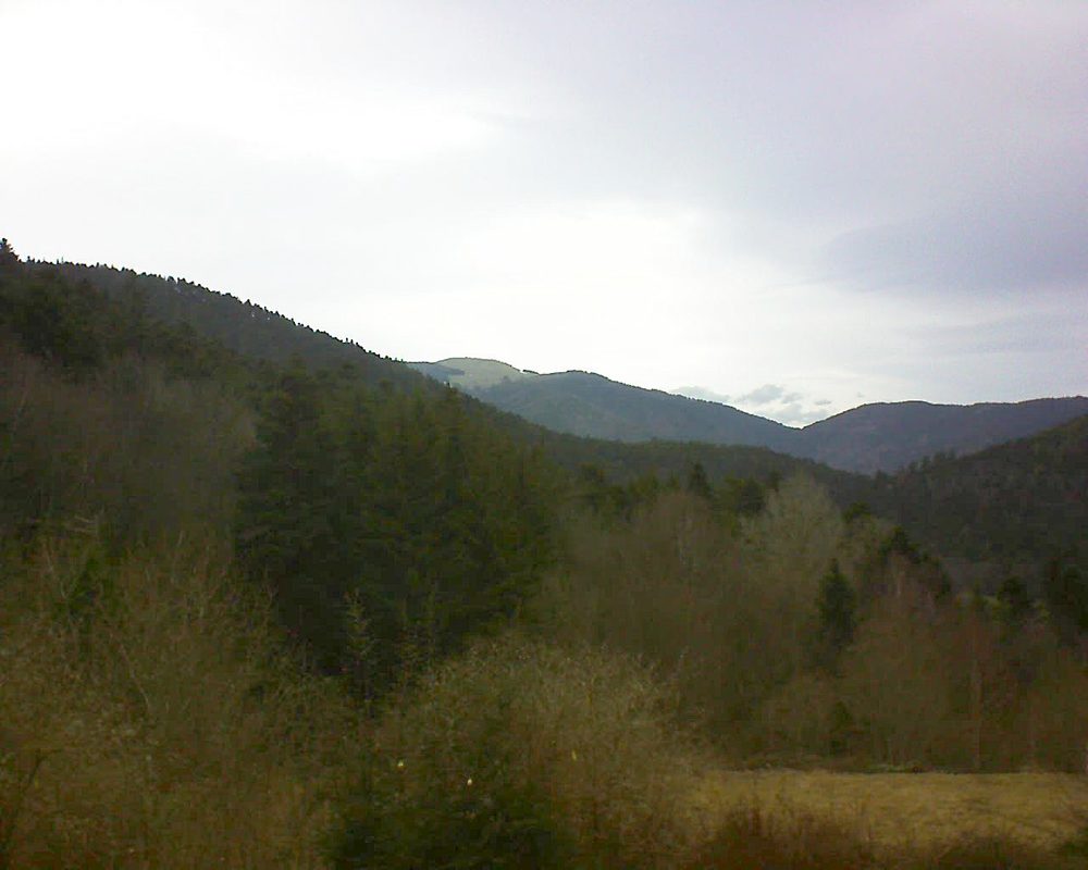 Le petit ballon vu depuis le Domaine Langmatt à Murbach le 03.03.2019 à 15:45 Le petit ballon (Alsace, Vosges) le 03.03.2019 à 15:45