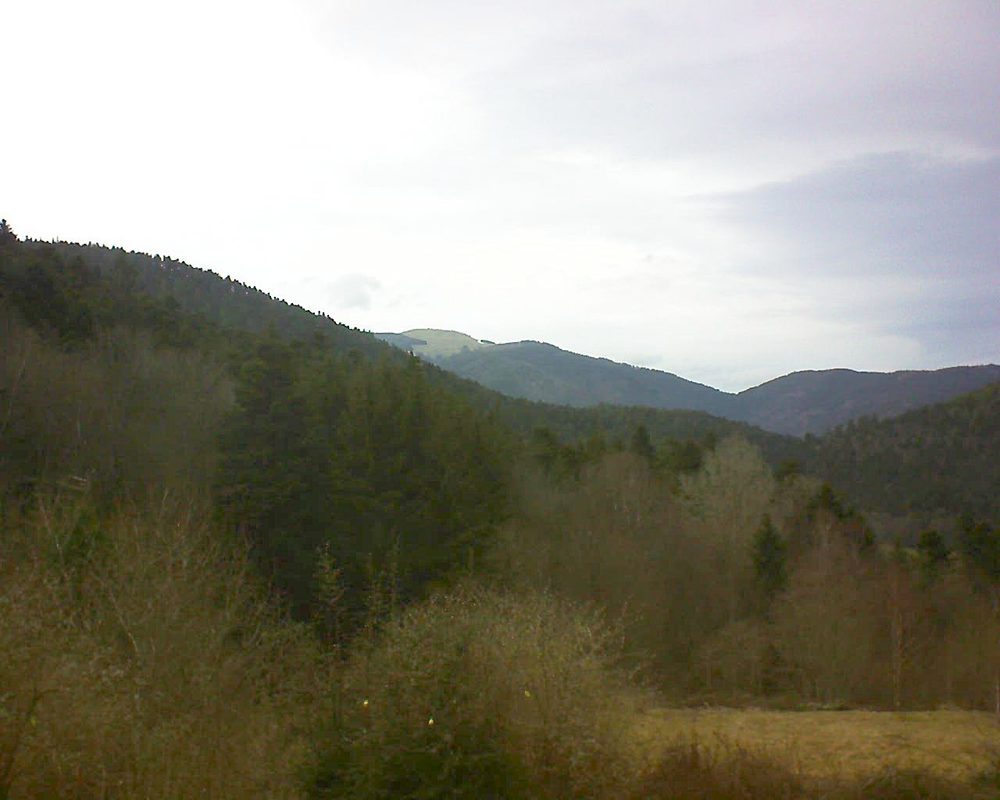 Le petit ballon vu depuis le Domaine Langmatt à Murbach le 03.03.2019 à 16:15 Le petit ballon (Alsace, Vosges) le 03.03.2019 à 16:15
