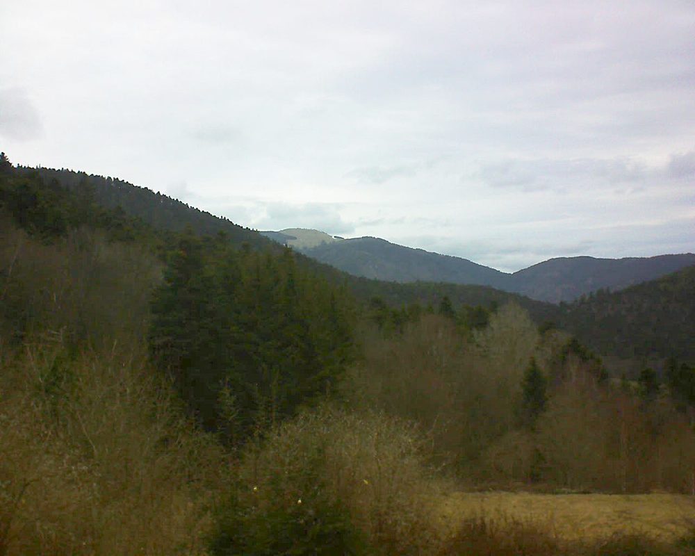 Le petit ballon vu depuis le Domaine Langmatt à Murbach le 03.03.2019 à 16:45 Le petit ballon (Alsace, Vosges) le 03.03.2019 à 16:45