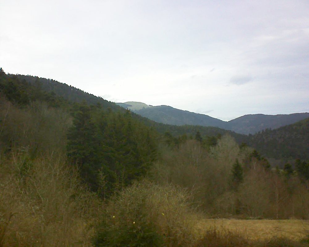 Le petit ballon vu depuis le Domaine Langmatt à Murbach le 03.03.2019 à 17:00 Le petit ballon (Alsace, Vosges) le 03.03.2019 à 17:00