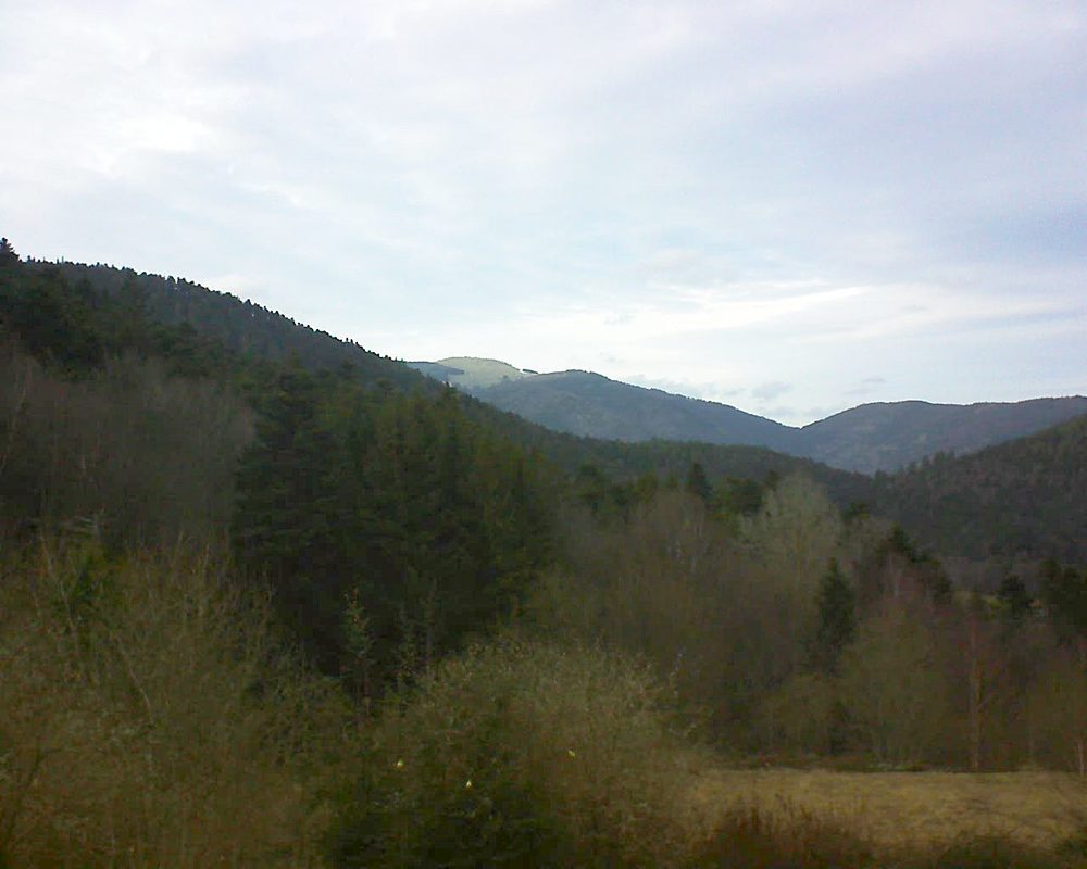 Le petit ballon vu depuis le Domaine Langmatt à Murbach le 03.03.2019 à 17:30 Le petit ballon (Alsace, Vosges) le 03.03.2019 à 17:30