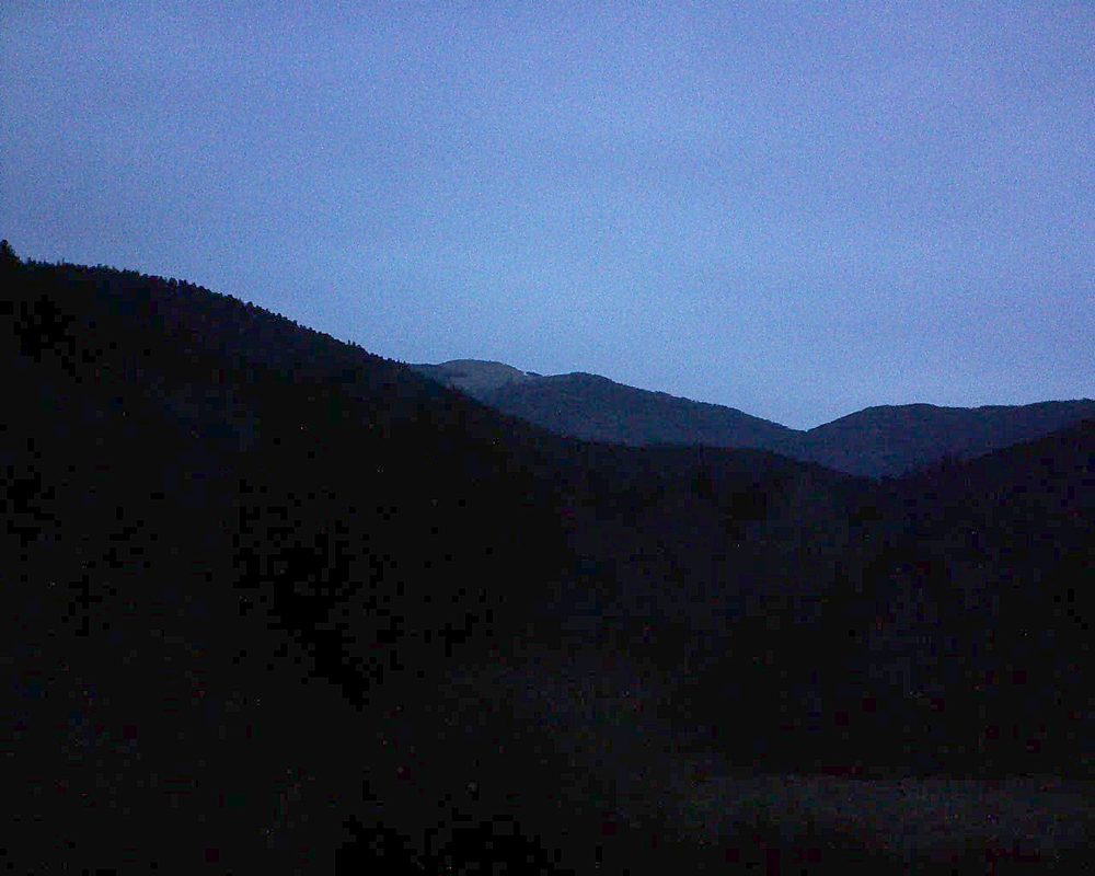 Le petit ballon vu depuis le Domaine Langmatt à Murbach le 04.03.2019 à 07:00 Le petit ballon (Alsace, Vosges) le 04.03.2019 à 07:00