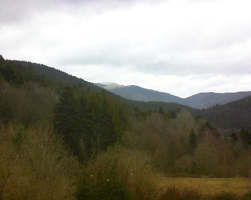 Le petit ballon vu depuis le Domaine Langmatt à Murbach le 04.03.2019 à 10:15 Le petit ballon (Alsace, Vosges) le 04.03.2019 à 10:15