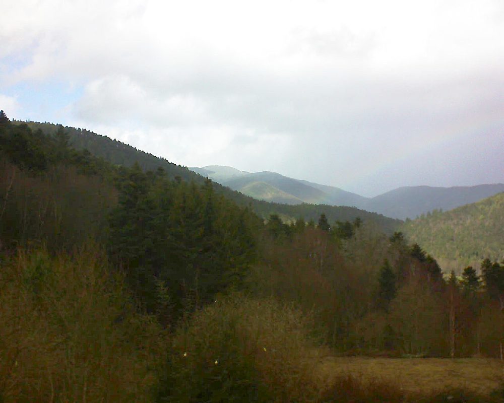 Le petit ballon vu depuis le Domaine Langmatt à Murbach le 04.03.2019 à 14:15 Le petit ballon (Alsace, Vosges) le 04.03.2019 à 14:15