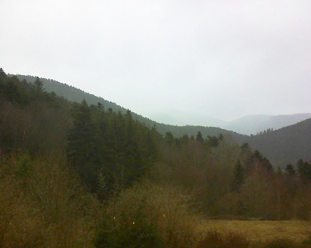 Le petit ballon vu depuis le Domaine Langmatt à Murbach le 04.03.2019 à 16:15 Le petit ballon (Alsace, Vosges) le 04.03.2019 à 16:15