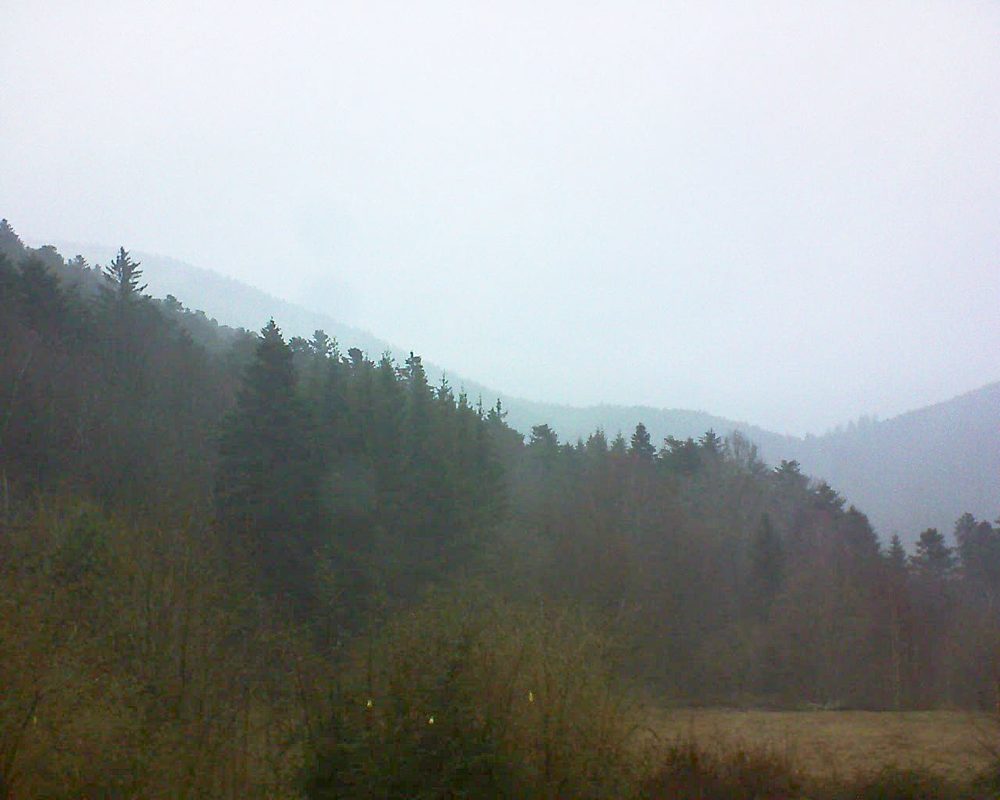Le petit ballon vu depuis le Domaine Langmatt à Murbach le 04.03.2019 à 17:00 Le petit ballon (Alsace, Vosges) le 04.03.2019 à 17:00