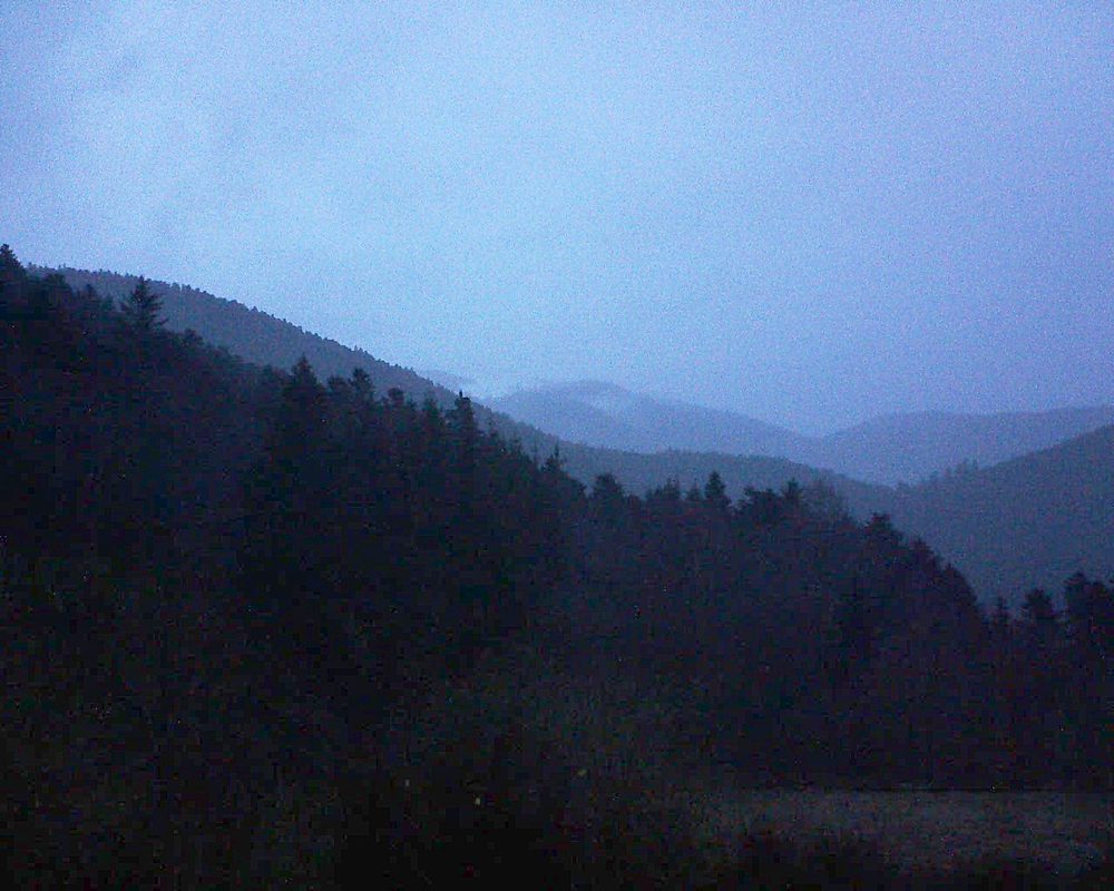 Le petit ballon vu depuis le Domaine Langmatt à Murbach le 04.03.2019 à 18:30 Le petit ballon (Alsace, Vosges) le 04.03.2019 à 18:30