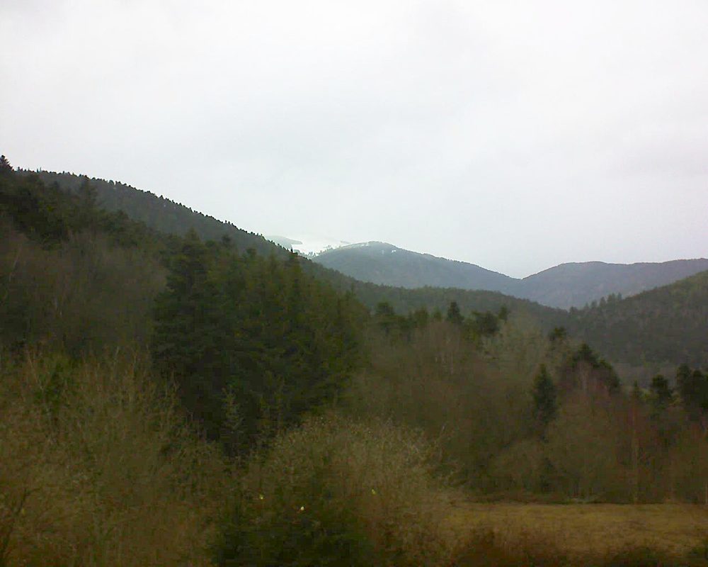 Le petit ballon vu depuis le Domaine Langmatt à Murbach le 05.03.2019 à 14:00 Le petit ballon (Alsace, Vosges) le 05.03.2019 à 14:00