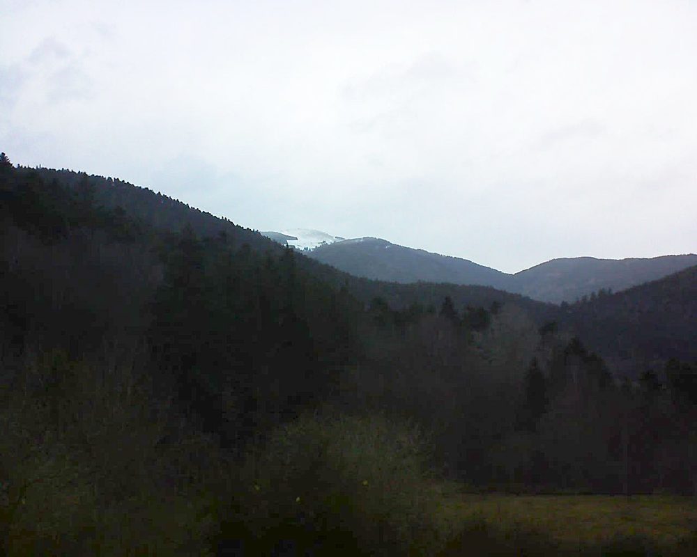 Le petit ballon vu depuis le Domaine Langmatt à Murbach le 05.03.2019 à 16:30 Le petit ballon (Alsace, Vosges) le 05.03.2019 à 16:30