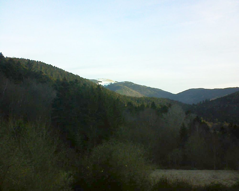 Le petit ballon vu depuis le Domaine Langmatt à Murbach le 06.03.2019 à 07:30 Le petit ballon (Alsace, Vosges) le 06.03.2019 à 07:30