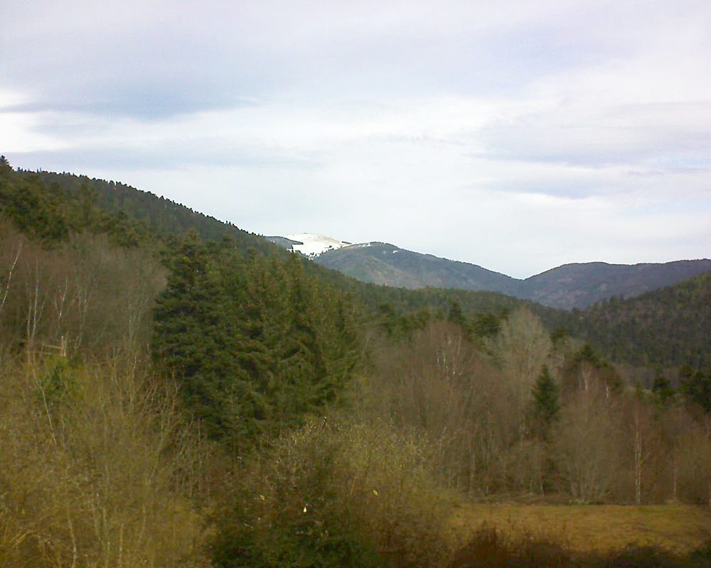 Le petit ballon vu depuis le Domaine Langmatt à Murbach le 06.03.2019 à 11:00 Le petit ballon (Alsace, Vosges) le 06.03.2019 à 11:00