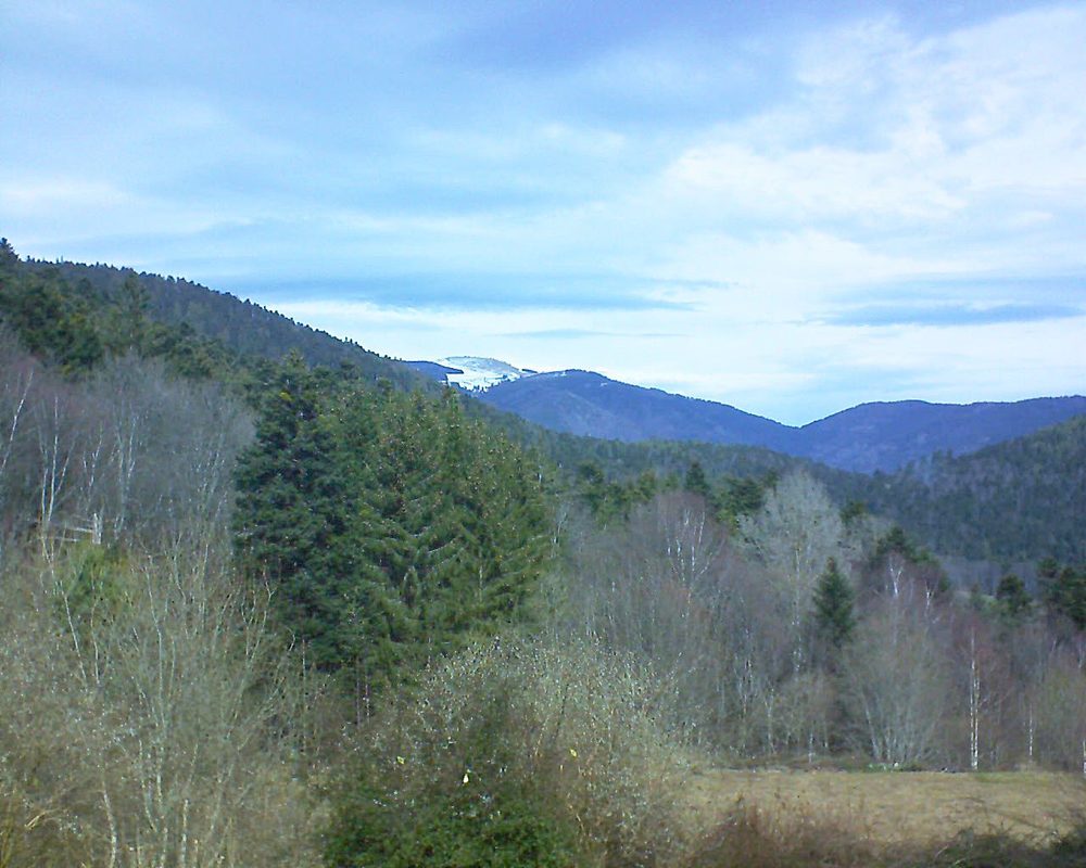 Le petit ballon vu depuis le Domaine Langmatt à Murbach le 06.03.2019 à 12:00 Le petit ballon (Alsace, Vosges) le 06.03.2019 à 12:00