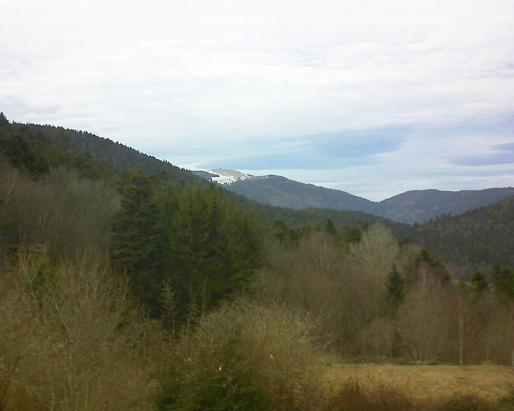 Le petit ballon vu depuis le Domaine Langmatt à Murbach le 06.03.2019 à 16:30 Le petit ballon (Alsace, Vosges) le 06.03.2019 à 16:30