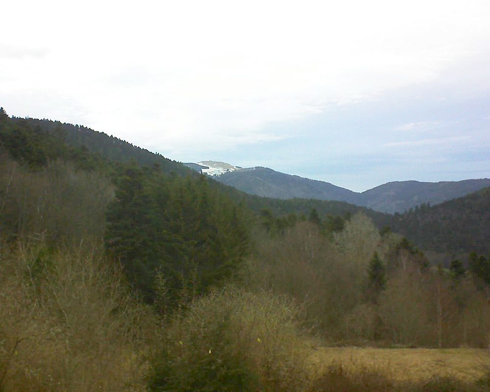 Le petit ballon vu depuis le Domaine Langmatt à Murbach le 06.03.2019 à 17:00 Le petit ballon (Alsace, Vosges) le 06.03.2019 à 17:00