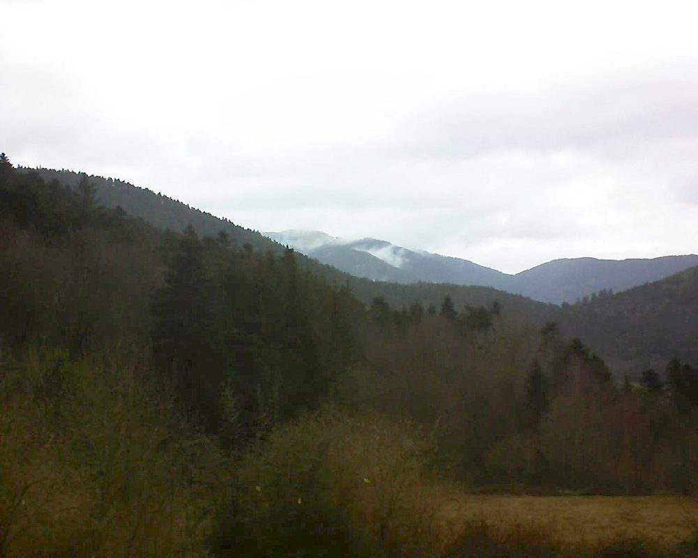 Le petit ballon vu depuis le Domaine Langmatt à Murbach le 07.03.2019 à 09:00 Le petit ballon (Alsace, Vosges) le 07.03.2019 à 09:00