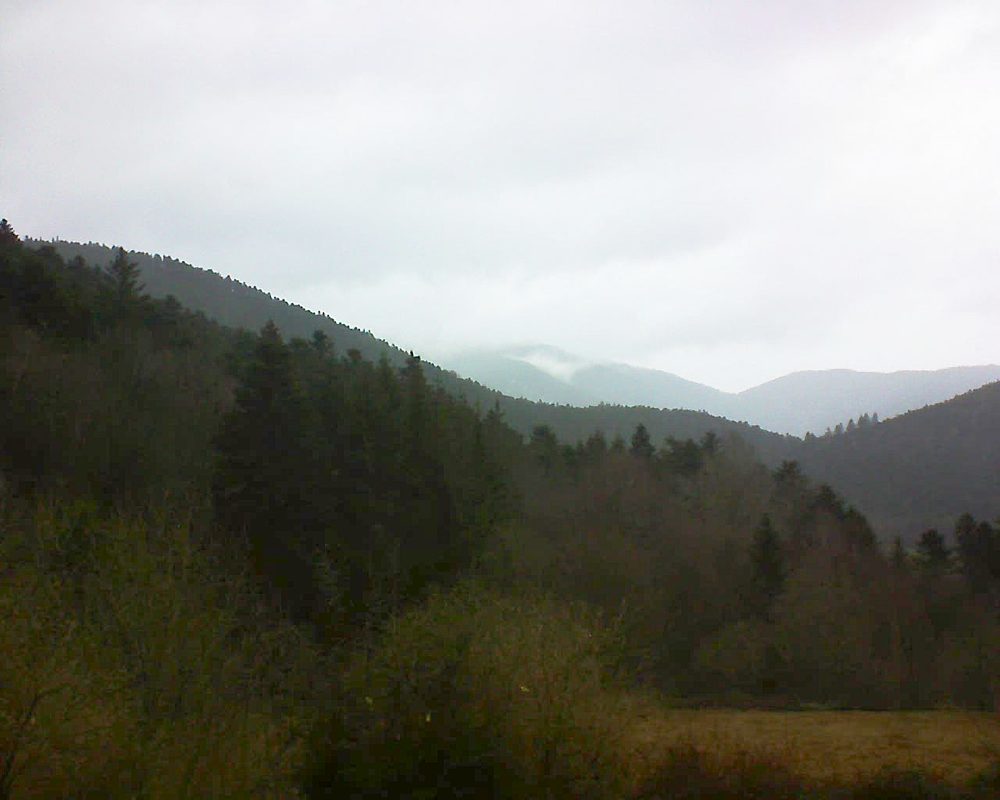Le petit ballon vu depuis le Domaine Langmatt à Murbach le 07.03.2019 à 09:15 Le petit ballon (Alsace, Vosges) le 07.03.2019 à 09:15