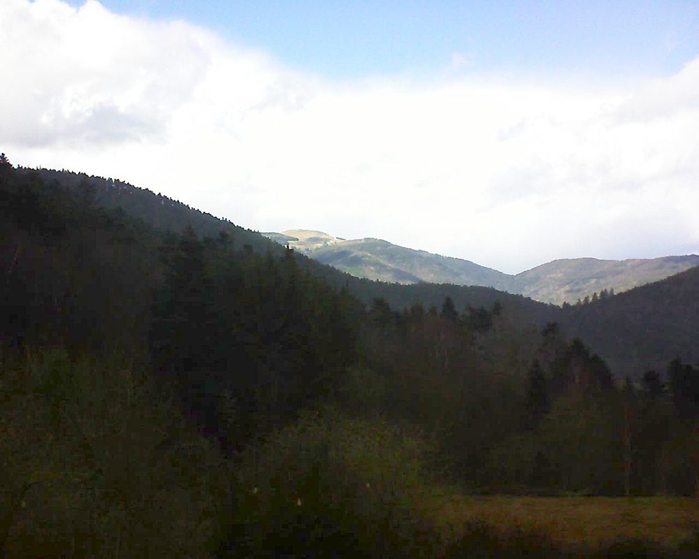 Le petit ballon vu depuis le Domaine Langmatt à Murbach le 07.03.2019 à 14:15 Le petit ballon (Alsace, Vosges) le 07.03.2019 à 14:15