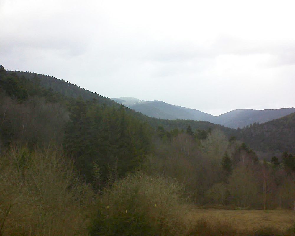 Le petit ballon vu depuis le Domaine Langmatt à Murbach le 07.03.2019 à 15:30 Le petit ballon (Alsace, Vosges) le 07.03.2019 à 15:30