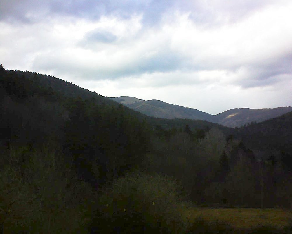 Le petit ballon vu depuis le Domaine Langmatt à Murbach le 07.03.2019 à 15:45 Le petit ballon (Alsace, Vosges) le 07.03.2019 à 15:45