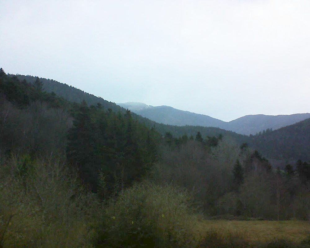 Le petit ballon vu depuis le Domaine Langmatt à Murbach le 07.03.2019 à 16:30 Le petit ballon (Alsace, Vosges) le 07.03.2019 à 16:30