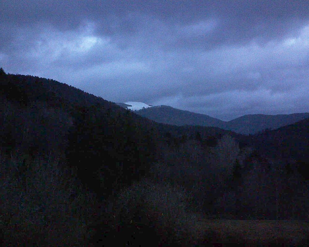 Le petit ballon vu depuis le Domaine Langmatt à Murbach le 08.03.2019 à 06:45 Le petit ballon (Alsace, Vosges) le 08.03.2019 à 06:45