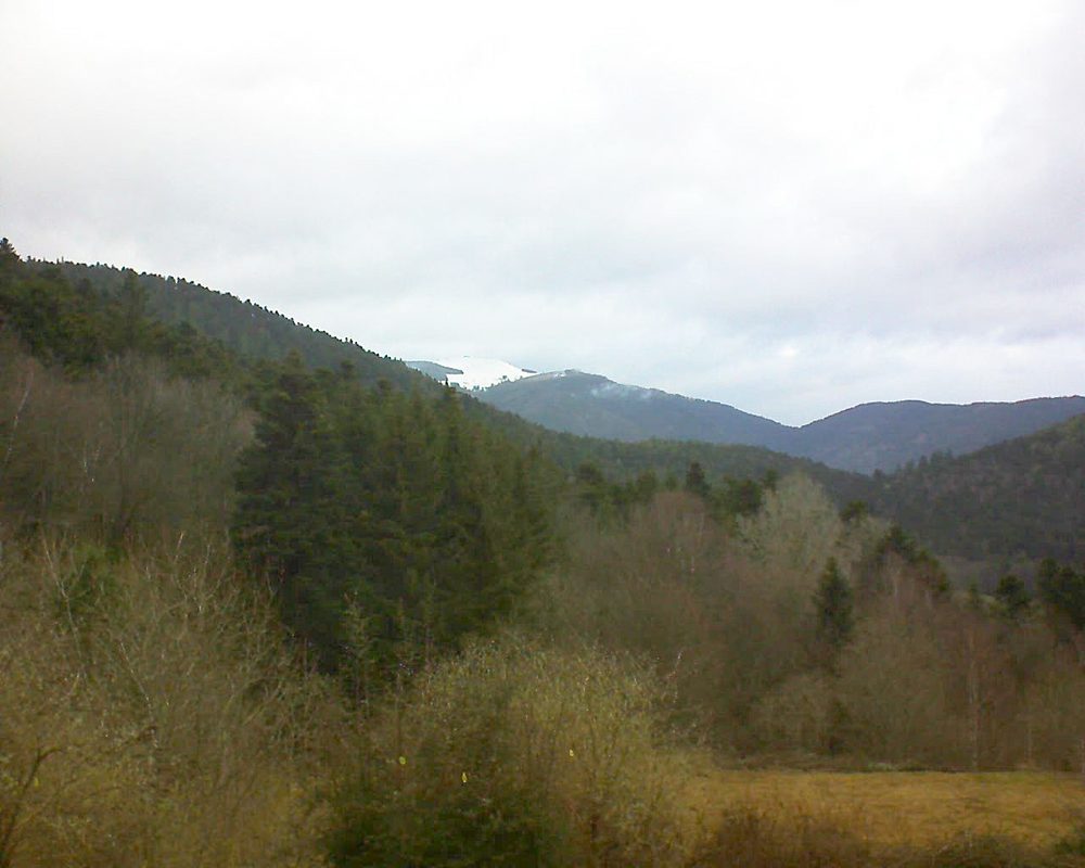 Le petit ballon vu depuis le Domaine Langmatt à Murbach le 08.03.2019 à 07:45 Le petit ballon (Alsace, Vosges) le 08.03.2019 à 07:45