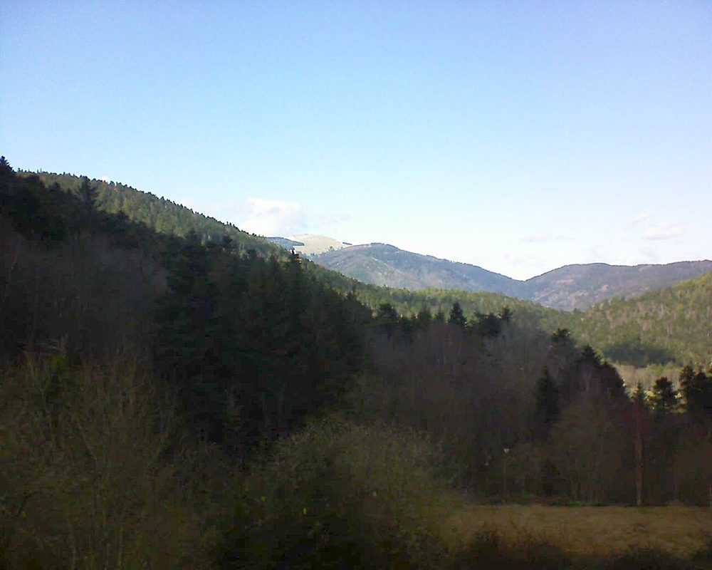 Le petit ballon vu depuis le Domaine Langmatt à Murbach le 08.03.2019 à 14:15 Le petit ballon (Alsace, Vosges) le 08.03.2019 à 14:15