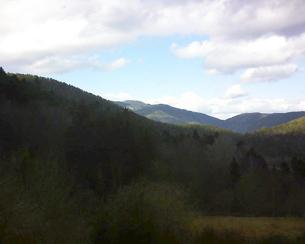 Le petit ballon vu depuis le Domaine Langmatt à Murbach le 08.03.2019 à 15:00 Le petit ballon (Alsace, Vosges) le 08.03.2019 à 15:00