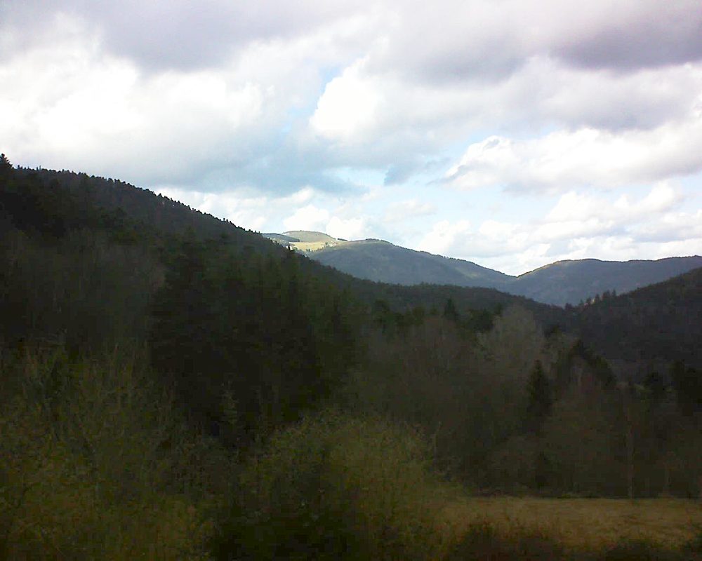 Le petit ballon vu depuis le Domaine Langmatt à Murbach le 08.03.2019 à 16:00 Le petit ballon (Alsace, Vosges) le 08.03.2019 à 16:00
