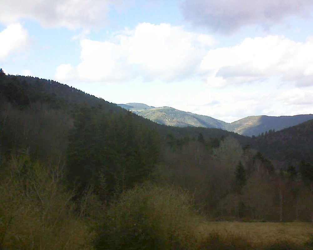 Le petit ballon vu depuis le Domaine Langmatt à Murbach le 08.03.2019 à 16:15 Le petit ballon (Alsace, Vosges) le 08.03.2019 à 16:15