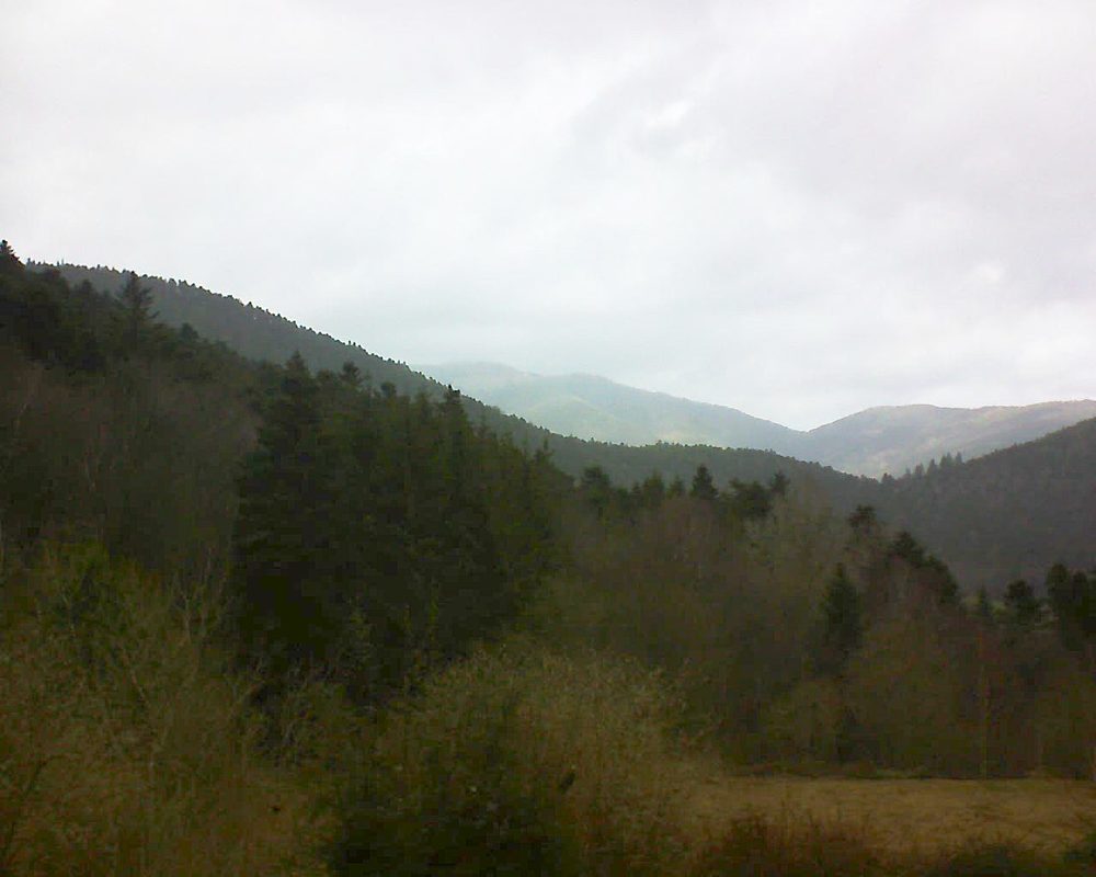 Le petit ballon vu depuis le Domaine Langmatt à Murbach le 09.03.2019 à 14:00 Le petit ballon (Alsace, Vosges) le 09.03.2019 à 14:00