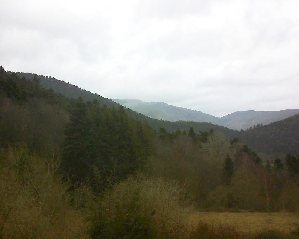 Le petit ballon vu depuis le Domaine Langmatt à Murbach le 09.03.2019 à 14:15 Le petit ballon (Alsace, Vosges) le 09.03.2019 à 14:15