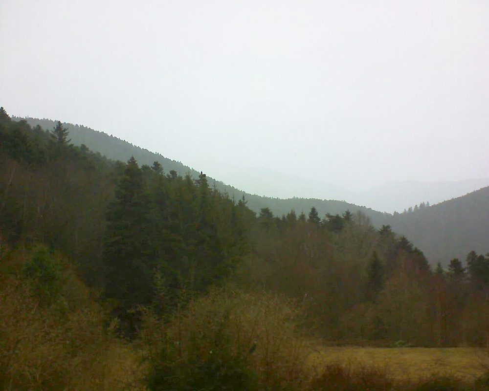 Le petit ballon vu depuis le Domaine Langmatt à Murbach le 09.03.2019 à 15:15 Le petit ballon (Alsace, Vosges) le 09.03.2019 à 15:15