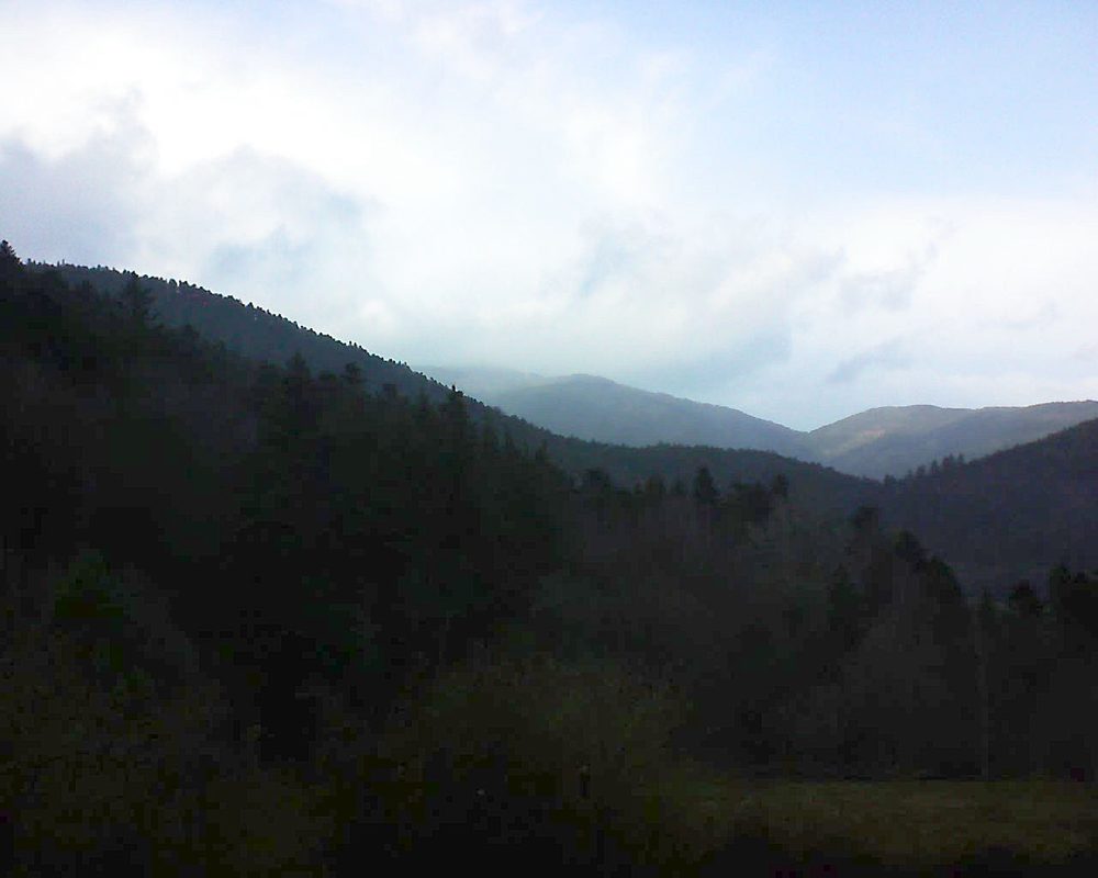 Le petit ballon vu depuis le Domaine Langmatt à Murbach le 09.03.2019 à 16:45 Le petit ballon (Alsace, Vosges) le 09.03.2019 à 16:45