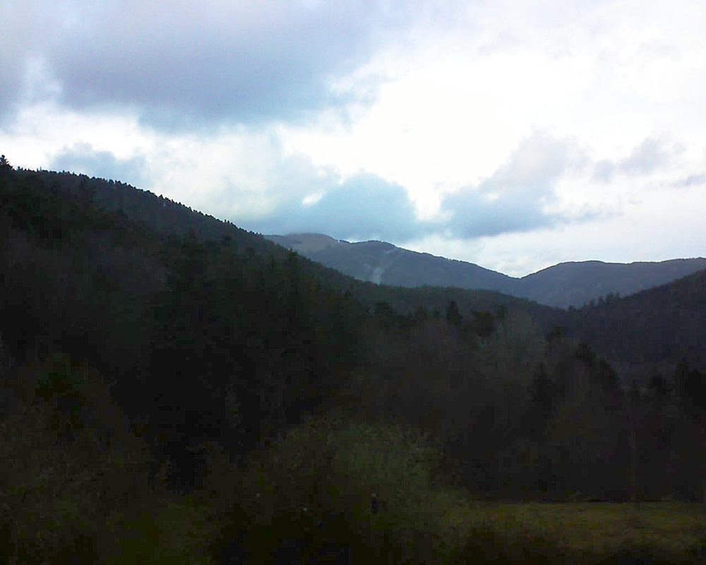 Le petit ballon vu depuis le Domaine Langmatt à Murbach le 09.03.2019 à 17:30 Le petit ballon (Alsace, Vosges) le 09.03.2019 à 17:30