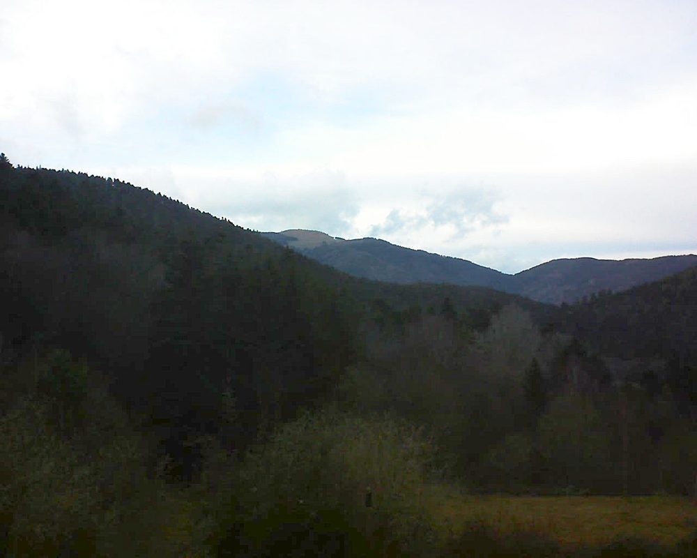 Le petit ballon vu depuis le Domaine Langmatt à Murbach le 09.03.2019 à 17:45 Le petit ballon (Alsace, Vosges) le 09.03.2019 à 17:45