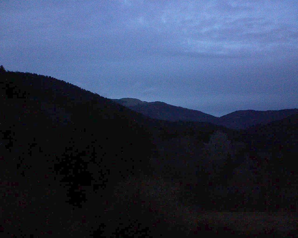 Le petit ballon vu depuis le Domaine Langmatt à Murbach le 09.03.2019 à 18:45 Le petit ballon (Alsace, Vosges) le 09.03.2019 à 18:45