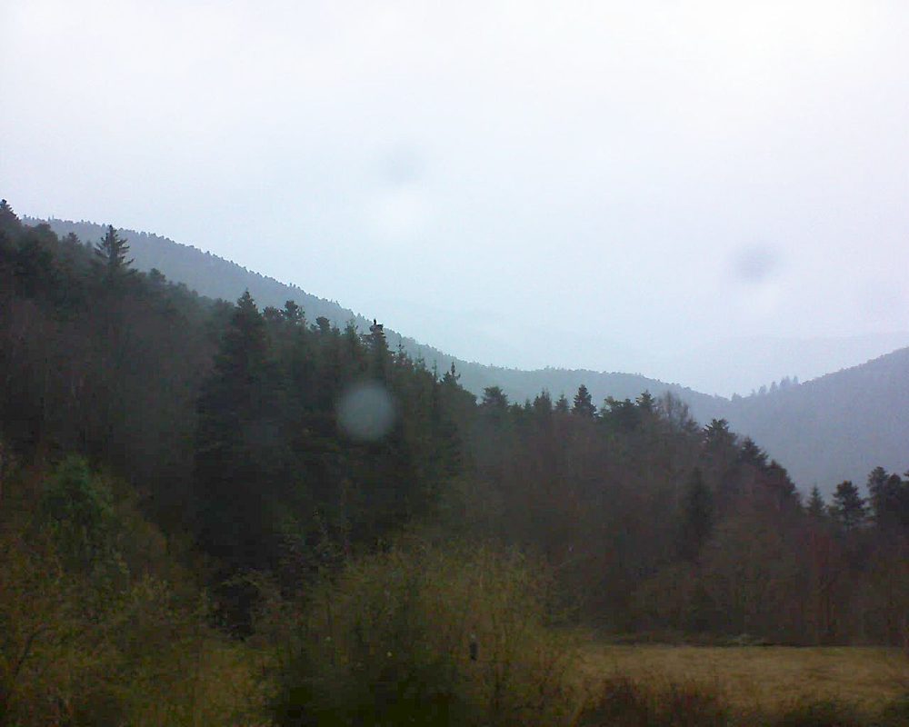 Le petit ballon vu depuis le Domaine Langmatt à Murbach le 10.03.2019 à 07:30 Le petit ballon (Alsace, Vosges) le 10.03.2019 à 07:30