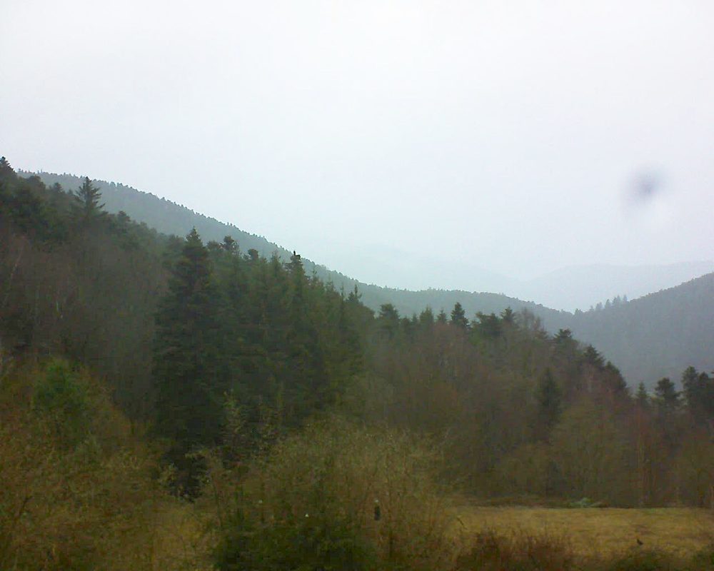 Le petit ballon vu depuis le Domaine Langmatt à Murbach le 10.03.2019 à 08:15 Le petit ballon (Alsace, Vosges) le 10.03.2019 à 08:15
