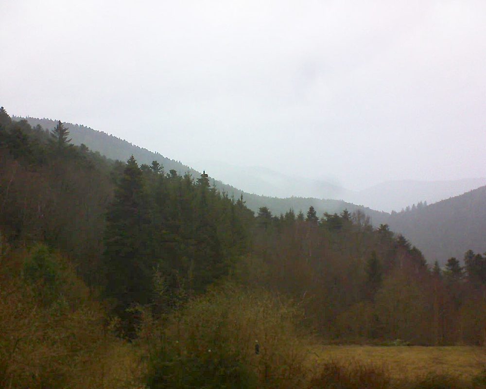 Le petit ballon vu depuis le Domaine Langmatt à Murbach le 10.03.2019 à 09:00 Le petit ballon (Alsace, Vosges) le 10.03.2019 à 09:00
