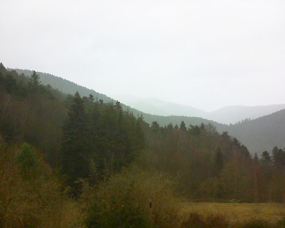 Le petit ballon vu depuis le Domaine Langmatt à Murbach le 10.03.2019 à 10:15 Le petit ballon (Alsace, Vosges) le 10.03.2019 à 10:15