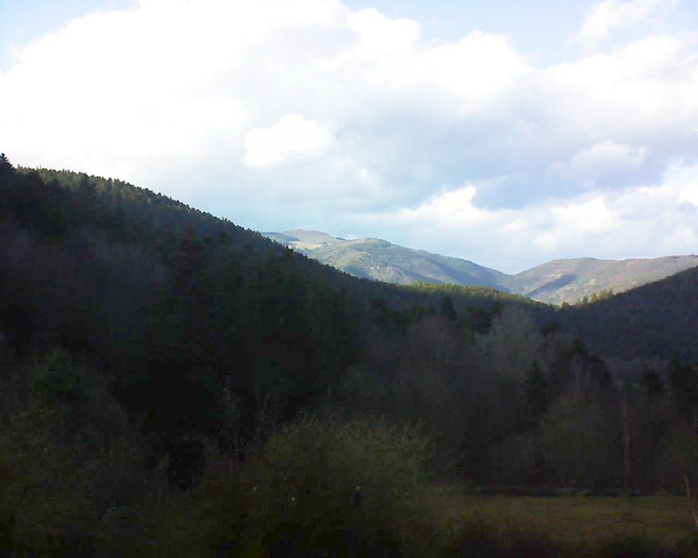 Le petit ballon vu depuis le Domaine Langmatt à Murbach le 10.03.2019 à 16:30 Le petit ballon (Alsace, Vosges) le 10.03.2019 à 16:30