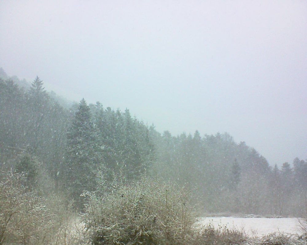 Le petit ballon vu depuis le Domaine Langmatt à Murbach le 11.03.2019 à 08:00 Le petit ballon (Alsace, Vosges) le 11.03.2019 à 08:00
