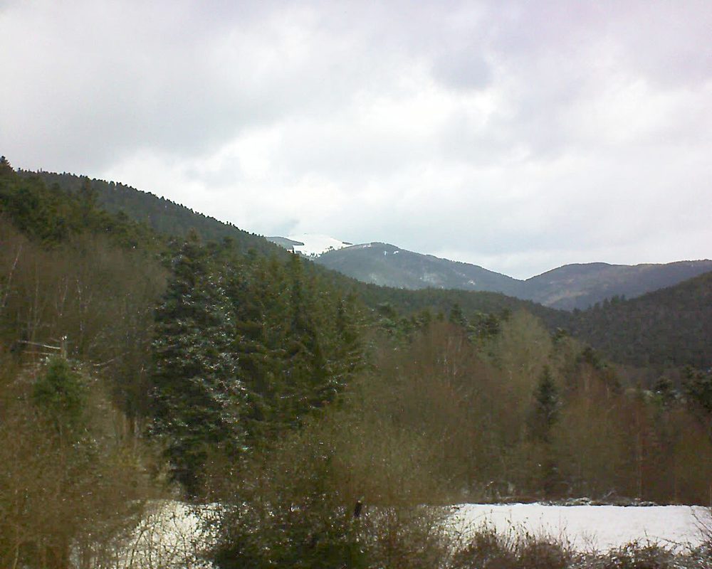 Le petit ballon vu depuis le Domaine Langmatt à Murbach le 11.03.2019 à 10:00 Le petit ballon (Alsace, Vosges) le 11.03.2019 à 10:00