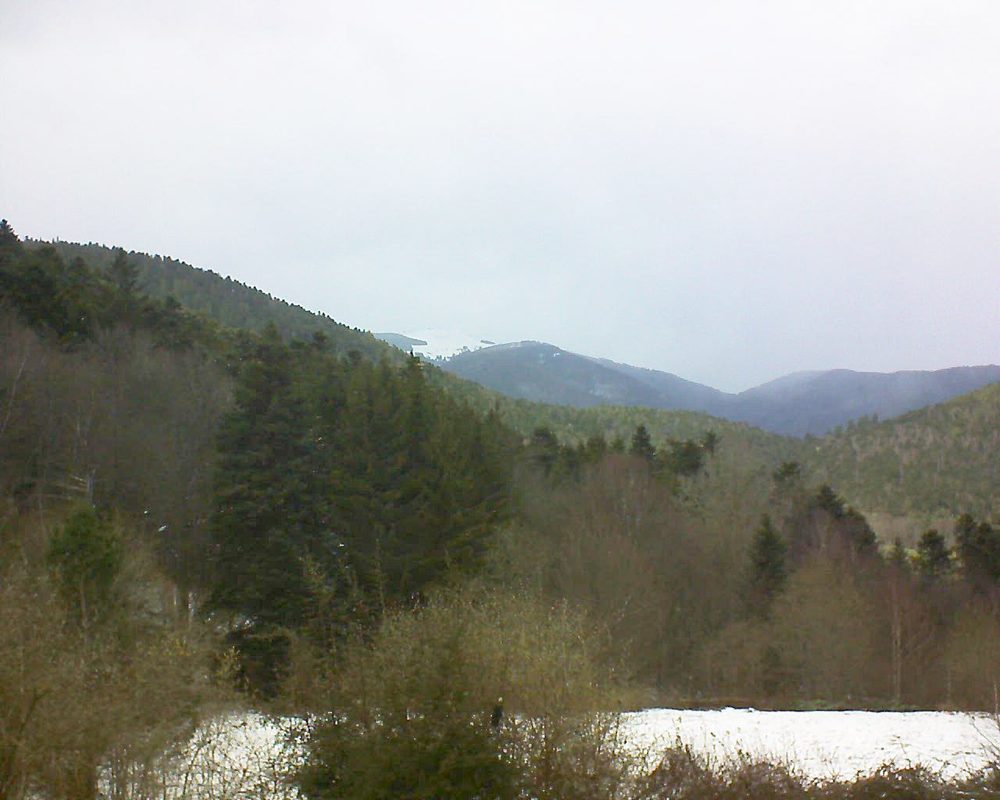 Le petit ballon vu depuis le Domaine Langmatt à Murbach le 11.03.2019 à 13:45 Le petit ballon (Alsace, Vosges) le 11.03.2019 à 13:45