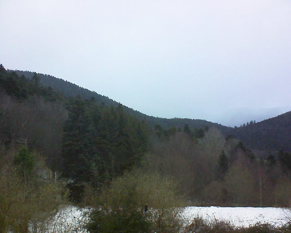 Le petit ballon vu depuis le Domaine Langmatt à Murbach le 11.03.2019 à 16:30 Le petit ballon (Alsace, Vosges) le 11.03.2019 à 16:30